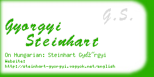 gyorgyi steinhart business card